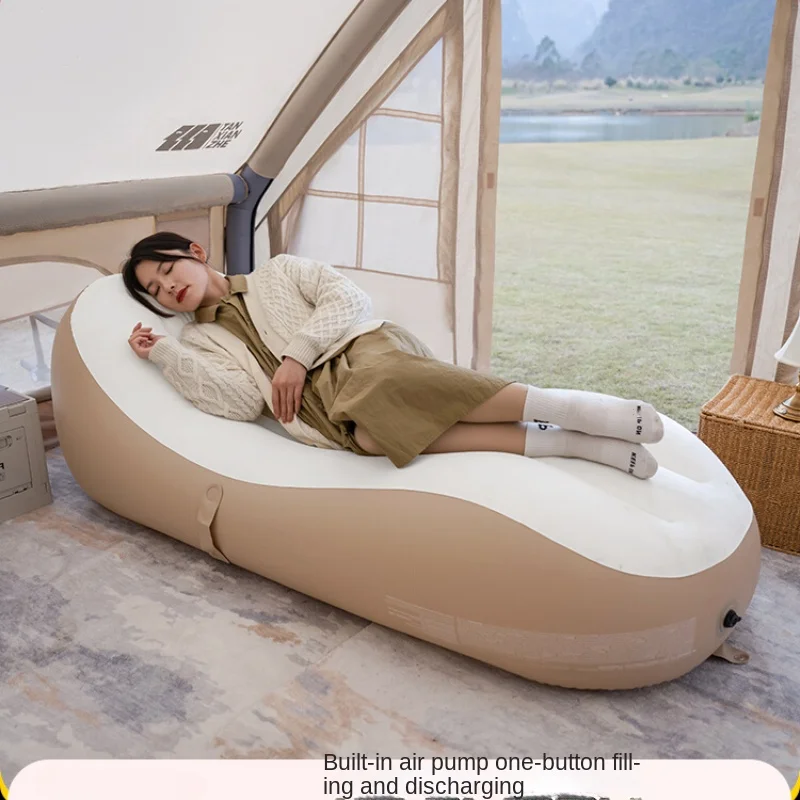 야외 휴대용 캠핑 텐트용 자동 팽창식 소파, 가정용 싱글 캠핑, 게으른 에어 매트리스 침대
