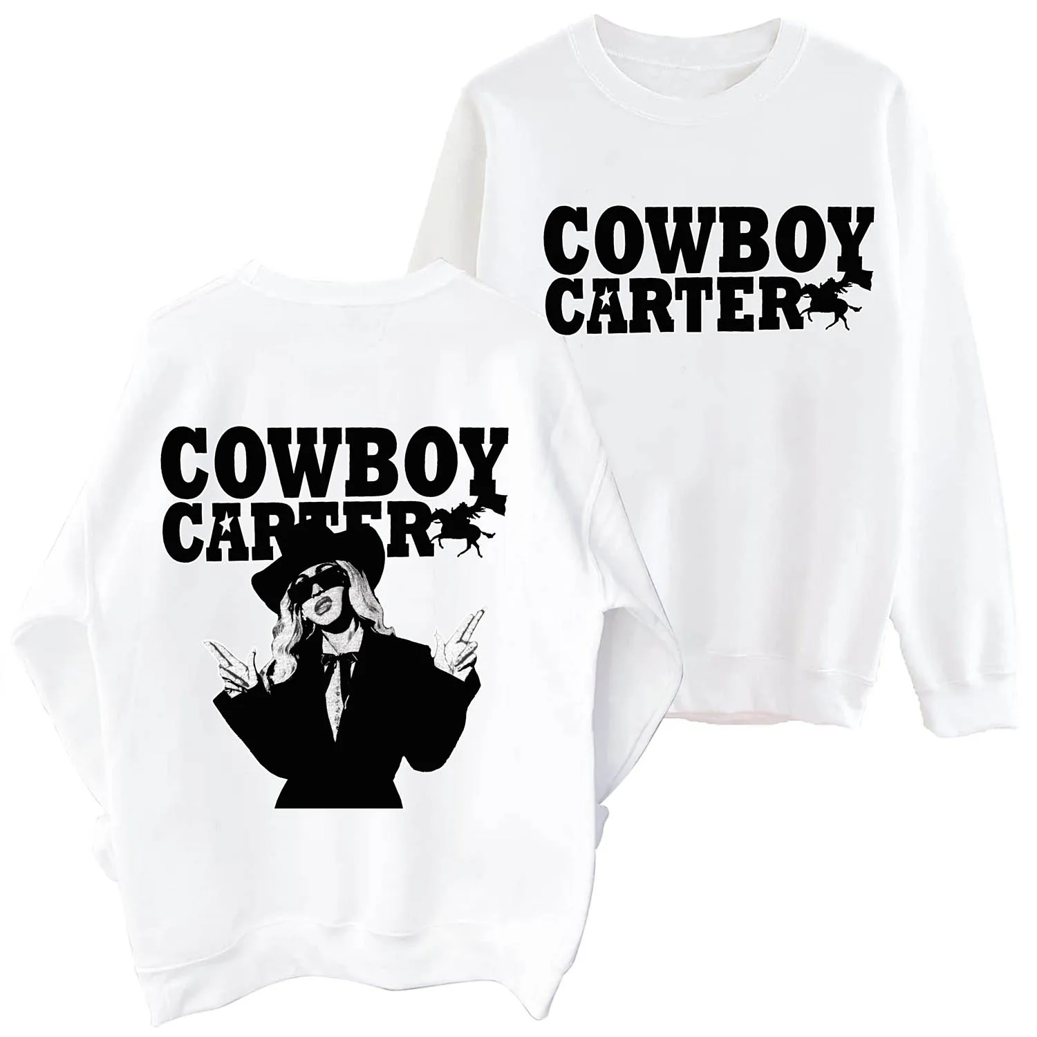 

Ковбойский Свитшот Beyonce Carter, Мужская и Женская толстовка с круглым вырезом и длинным рукавом в стиле Харадзюку, большие размеры, худи, поклонный подарок