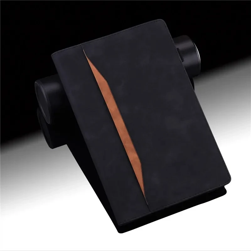 Elegant Leather Wallet Stand Case for Tablets, Business Style, 11-12 inch