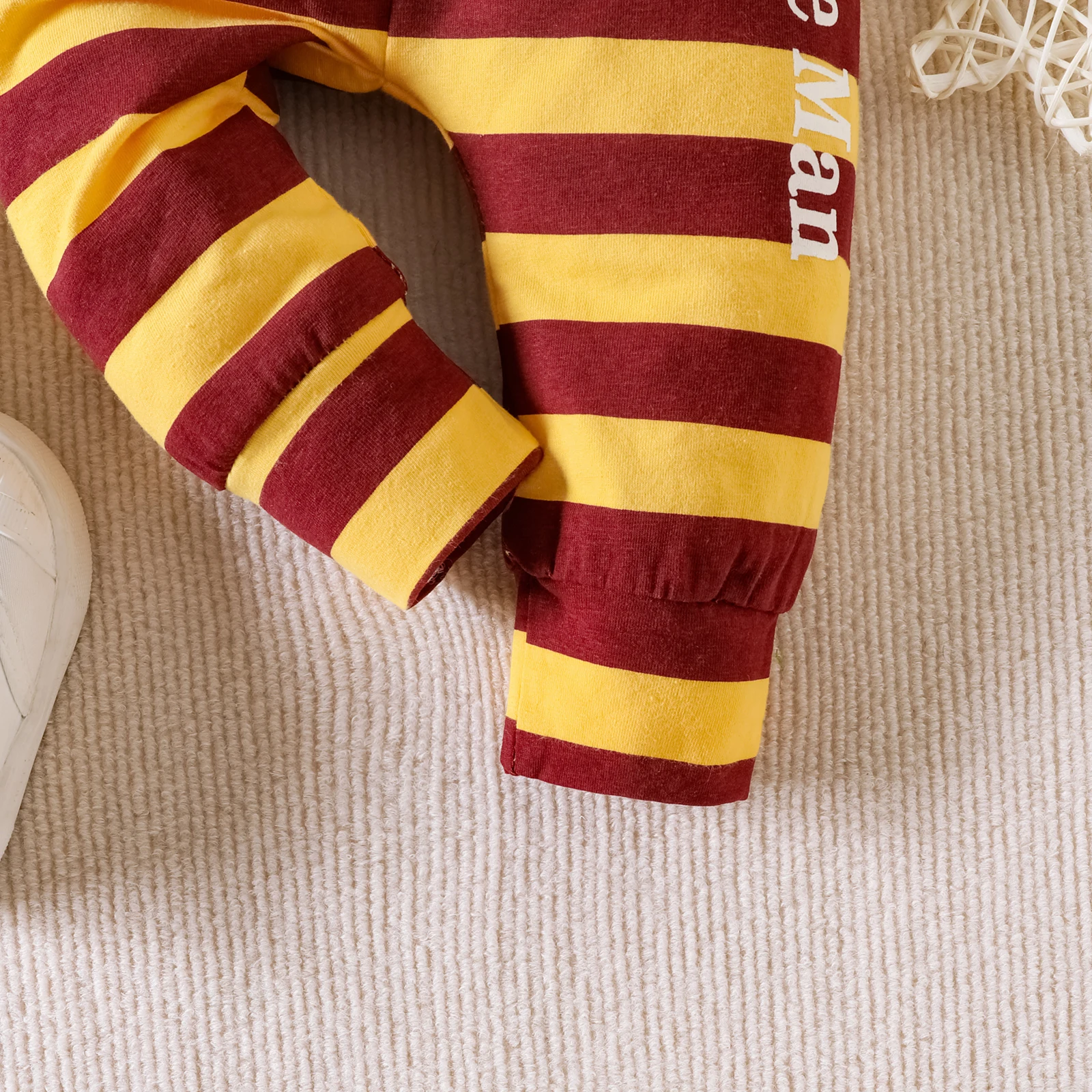 Children's Long-sleeved Hoodie Suit Top Striped Pants Crawling Cotton Clothes for Boys and Girls kids clothes set,two piece set,baby girl clothing set