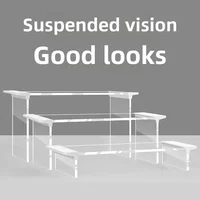 Acrylic Display Rack Transparent Height Increase Shoe Ornament Storage Rack Figurine Display Multifunctional Storage Holders 1