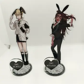Anime ALIEN STAGE Keychains Pendant Car Key Chain Acrylic Stand MIZI SUA TILL IVAN HYUNA LUKA Fans Gifts Cosplay Accessories