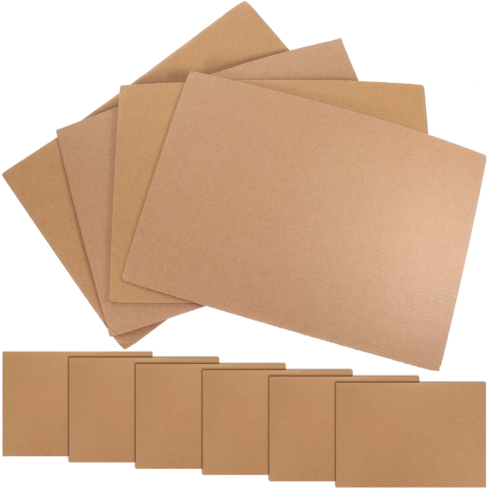 

10 Sheets Corrugated Cardboard Express Packaging Paper Industrial A4 Size Shipping Boxes Multifunction for Moving DIY Packing