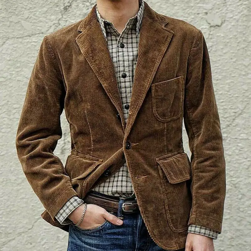 

2023 new hit men's casual fashion solid color coat men