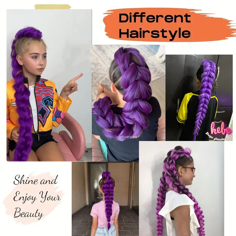 2-piece Set of 14 inch Short pre Stretched Synthetic Hair Extensions, Suitable for Braiding, Braids, and Curls (Easy to Style)