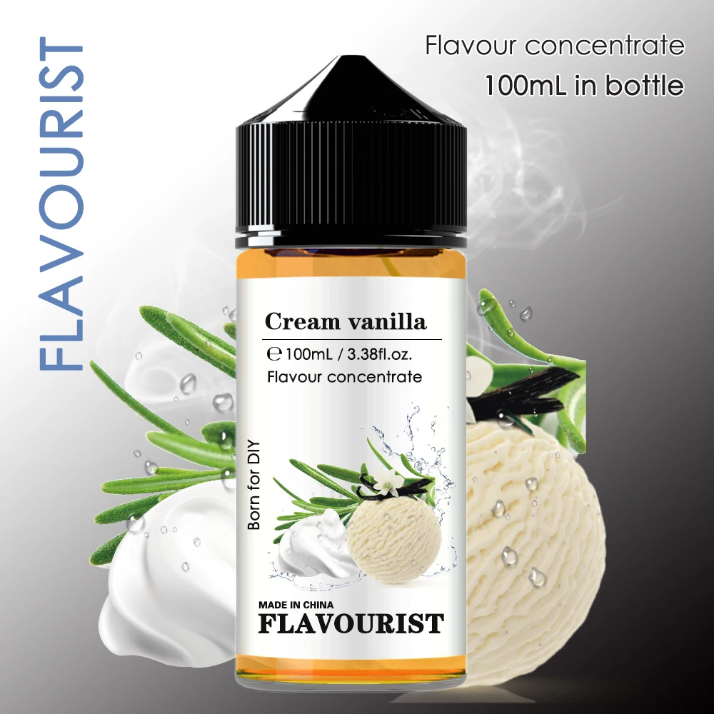 FLAVOURIST Creamy Vanilla aroma flavoring Water solubility E flavors concentrate for wape DIY Liquid essential oil flavoring