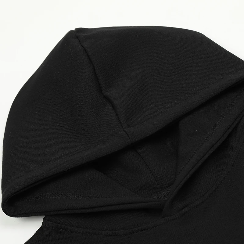 UPRAKF Letter Printing Hoodie Cotton Oversize Streetwear Front Pocket Loose Drop Shoulder Hip Hop Autumn Fashion Y2K Sweatshirt