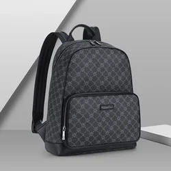 Branded Men's Backpacks Luxury Imitation Bags Branded Plaid Large Capacity Travel Backpacks Fashion Business Laptop Bags School