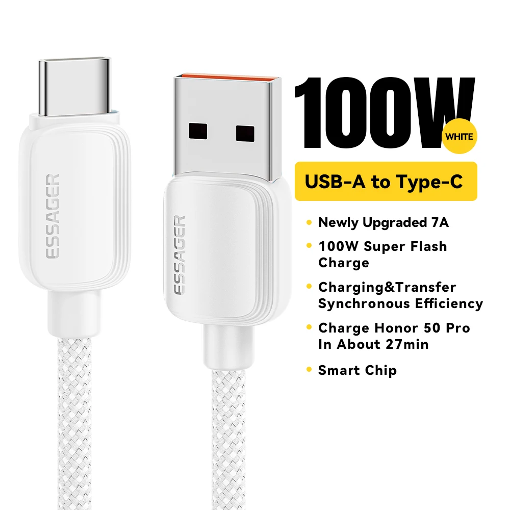 ตัวเลือกสินค้า สายชาร์จ USB-C 100W ชาร์จเร็ว ใช้ได้กับหลายแบรนด์