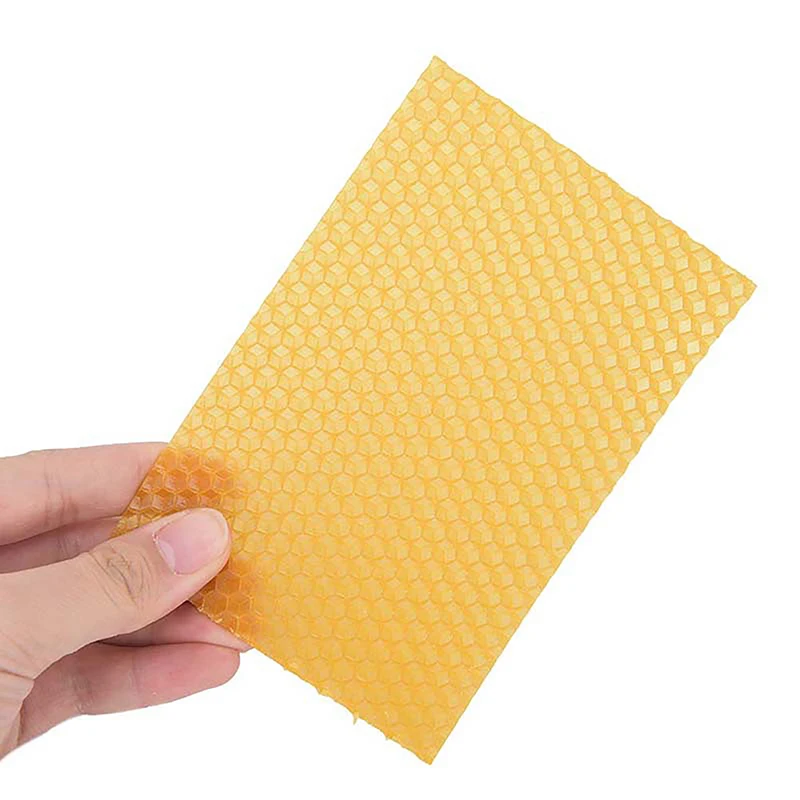 Household Honeycomb Foundation Bee Hive Wax Frames Beekeeping Equipment Sheet 13.3 X 9cm 10PCS