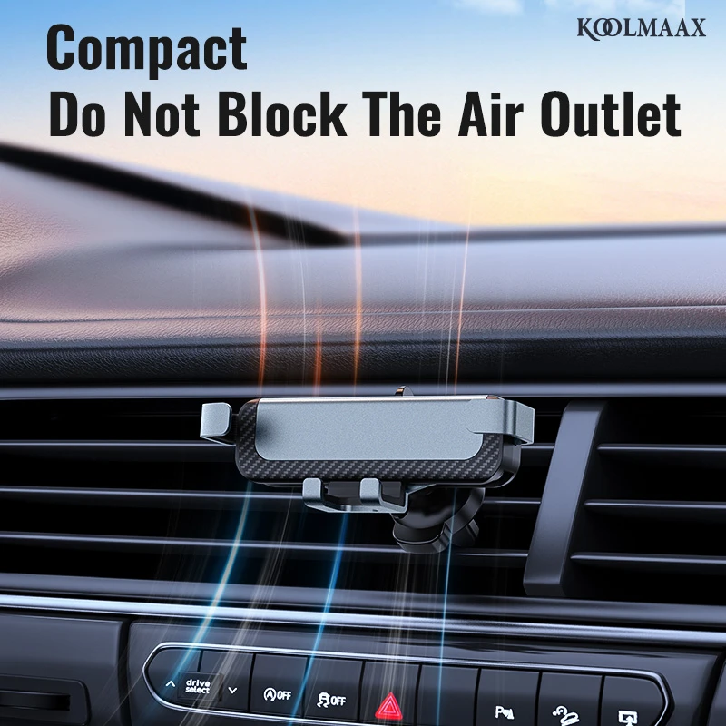 Koolmaax Car Phone Holder Mount,Gravity Car Phone Holder Stick On Air