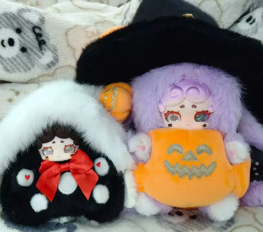 100% Genuine Halloween Lucky Deer Nai Plush Keychain Blind  Box Surprise Box Plush Doll Figure Trendy Toy Ornaments  Girl Gift