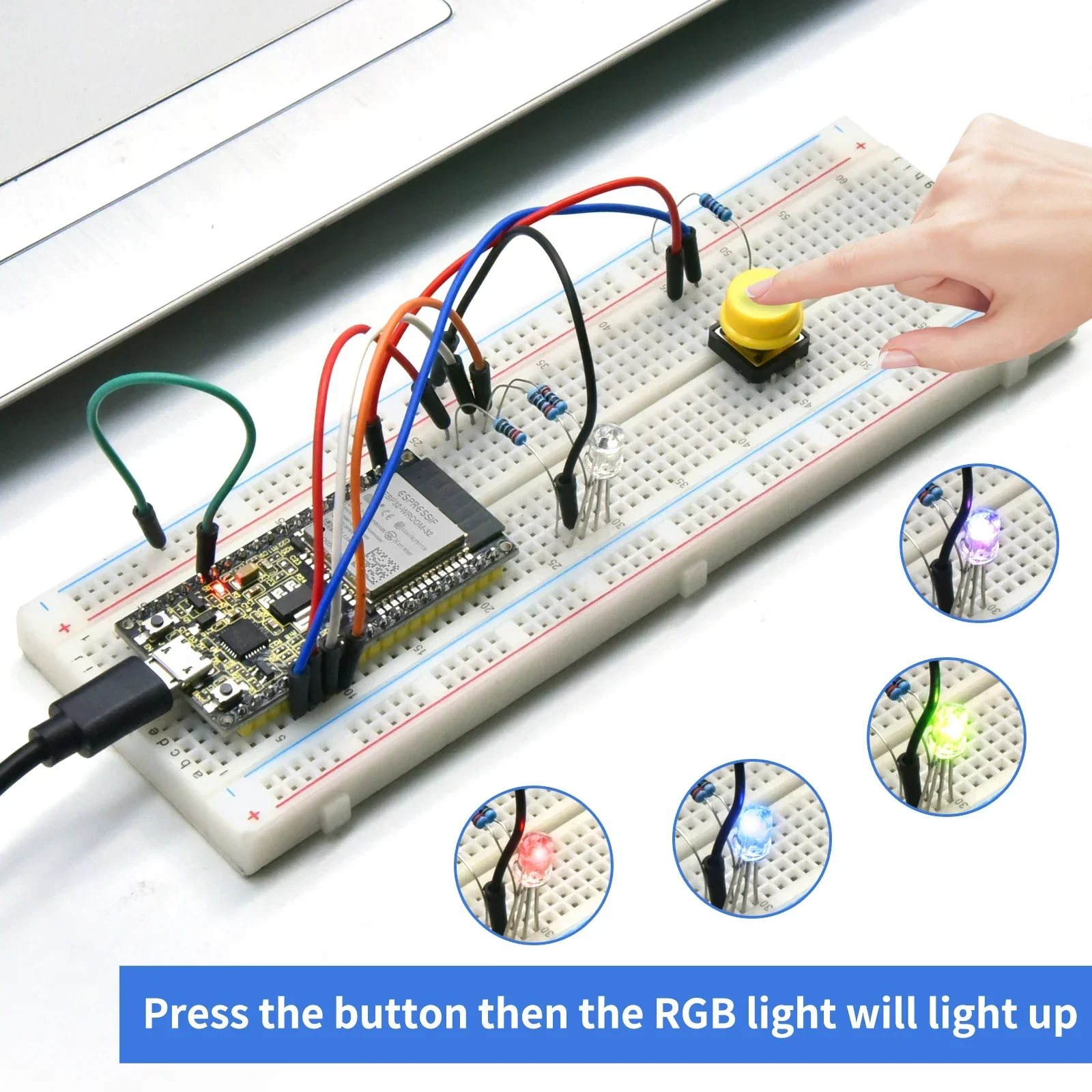 KEYESTUDIO ESP32 Ultimate Learning Kit with 35+ Sensors for Arduino ...