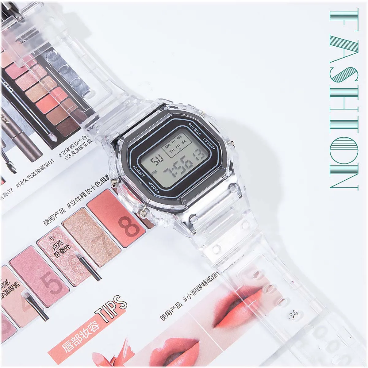 Sports Watches Waterproof Square LED Watch For Men and Women