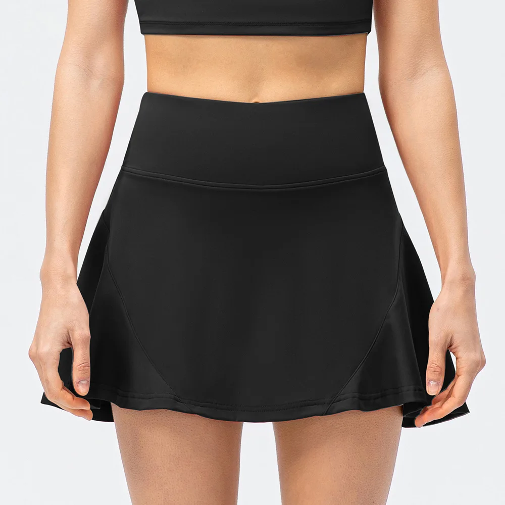 Nadanbao Sports Tennis Skirts for Women Pocket Skirt Fitness Shorts High Waist Athletic Running Short Outdoor Sport Golf Skort