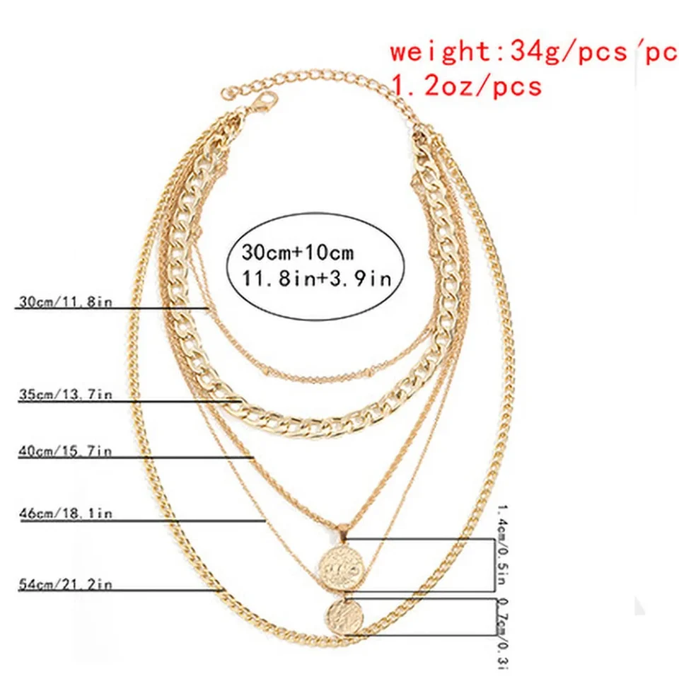 女性のためのゴールドの幾何学的なネックレス,パンクの襟