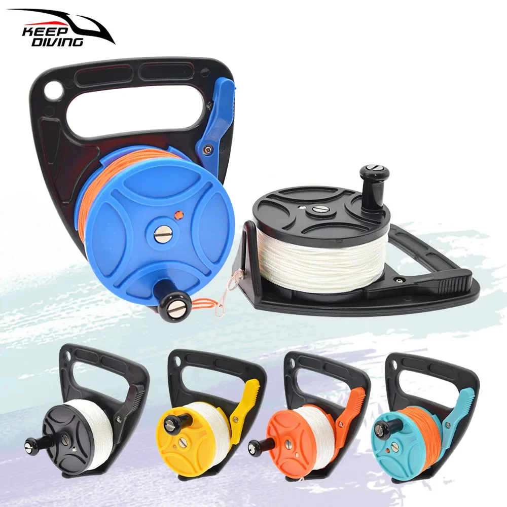 

DIVING 150/249ft Line Handheld Diving Cave Reel for Underwater Scuba Wreck Cave Diving Snorkeling SMB Accessorie Heavy Duty