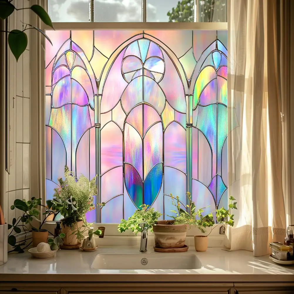 Pellicola Per Vetri Finestre Adesiva Effetto Smerigliato, 42x62 Cm, Blocco Solare UV, Controllo Calore, Decorativa Per Casa E Bagno, Rimovibile