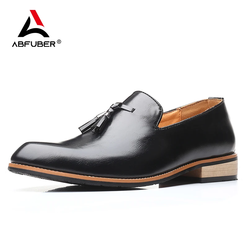 

Comfort Business Leather Shoes Men Casual Formal Leather Men Shoes Slip On Brogue Simple Design Shoes Men Flats Wedding