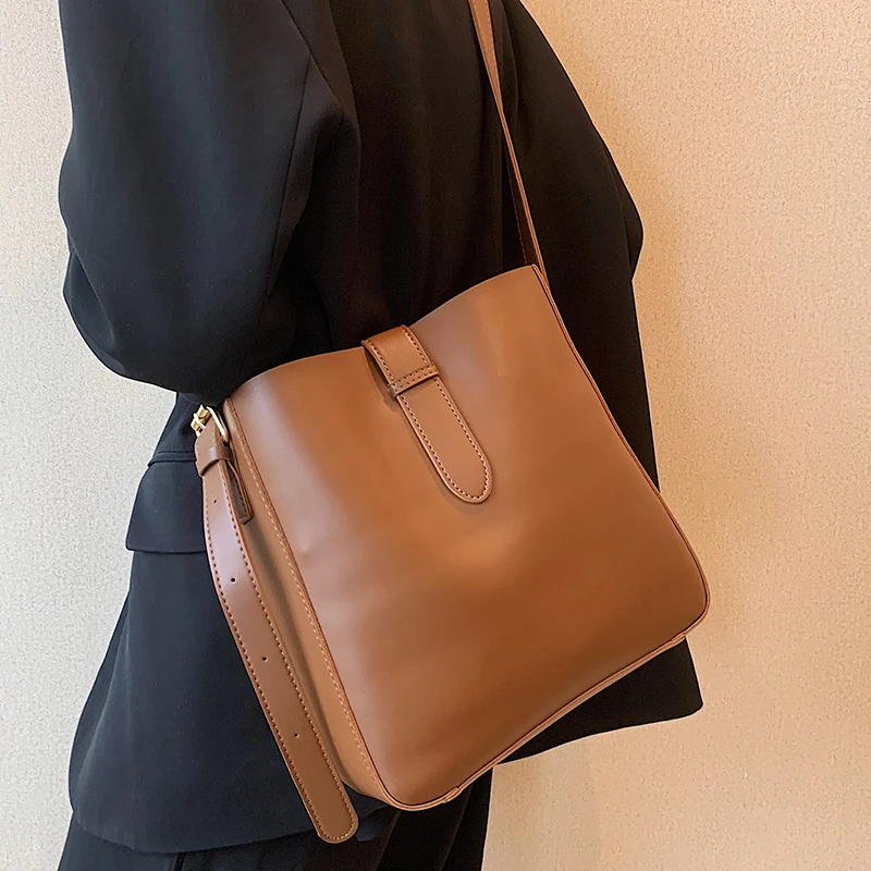 

High Quality Women Small Handbags Bucket Bags Fashion Ladies Pu Leather Shoulder Travel Bags Casual Female Tote Crossbody Bag