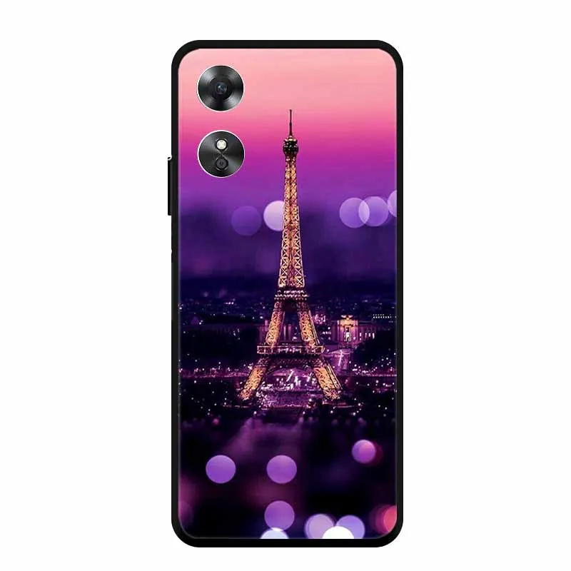 Cool Animal Design Black Edge Silicone Soft Phone Cover Case