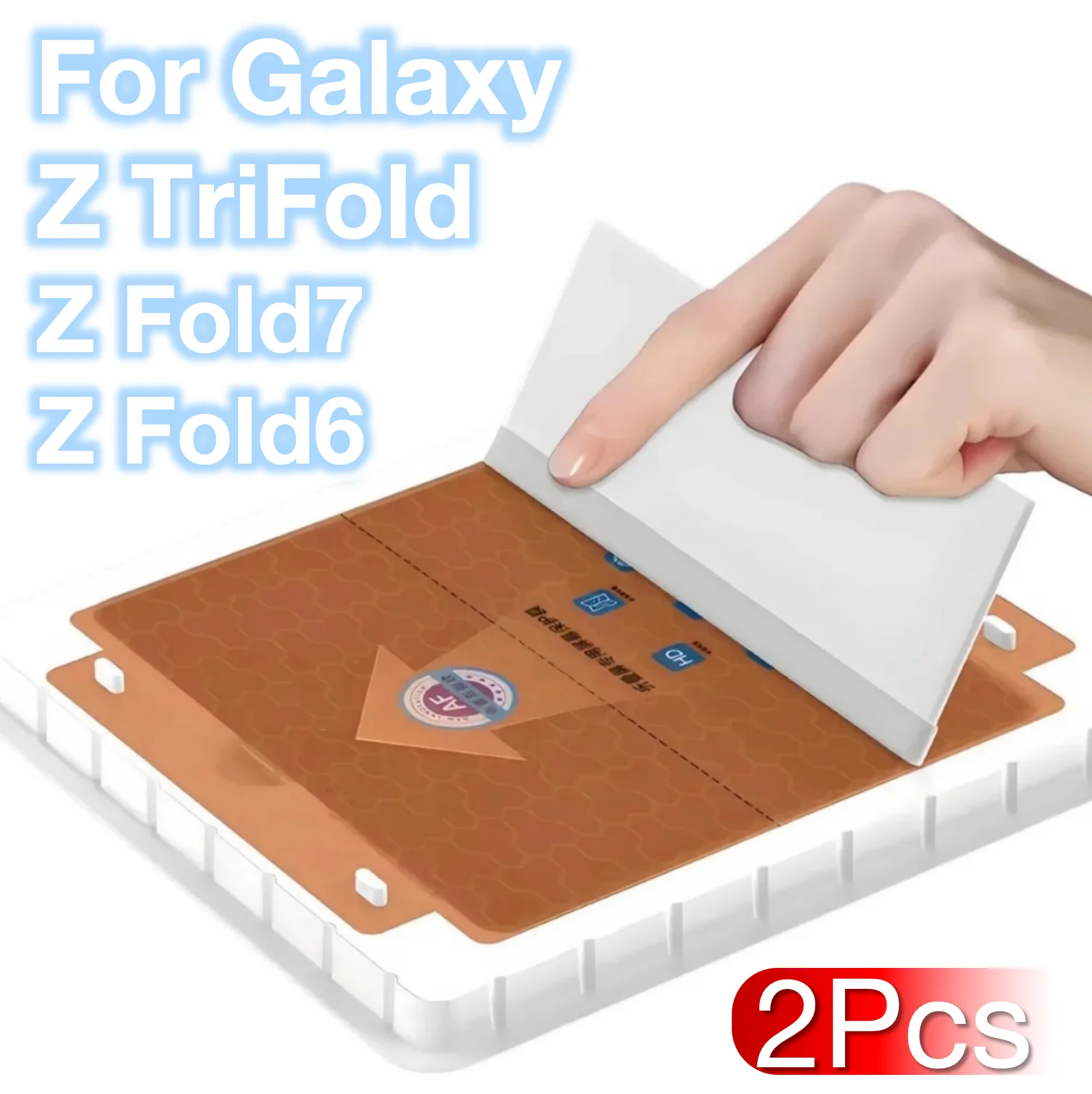 Ultra Clear Automatic Positioning Screen Protector for Foldable Phones (2-Pack)