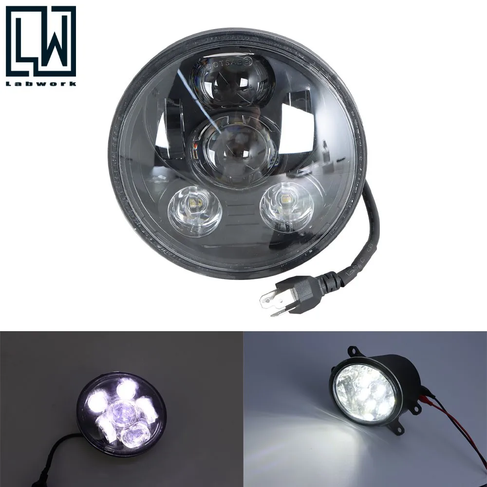 

Black LED Headlight For 2010-2023 Honda VT1300 Fury Sabre Insterate Stateline