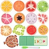 91pcs Wooden Fruit Fractions Toy, Classroom Math Teaching Aids, Number Learning for Kids Math,Educational Indoor Game 6