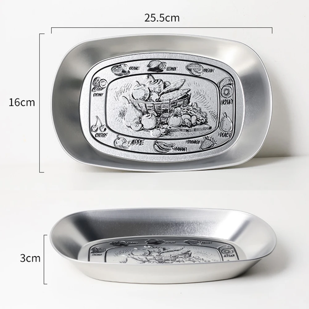 

Boat-Shaped Retro Iron Tray Nordic European-Style Fruit Tray Plate For Dishes Restaurant Home Nordic European-style Fruit Tray