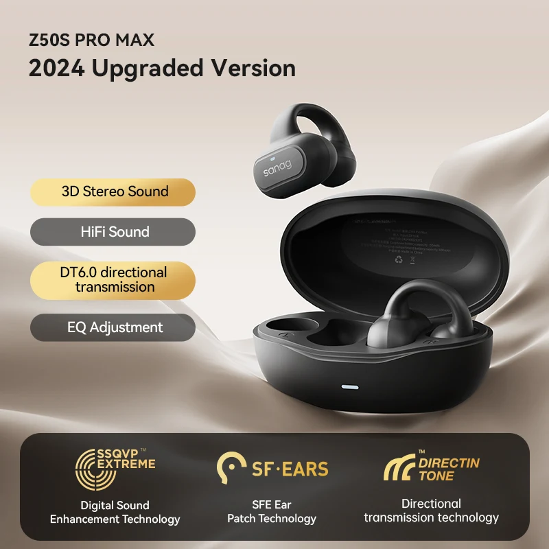 Sanag z50sオープンイヤホン空気伝導twsイヤホンBluetooth