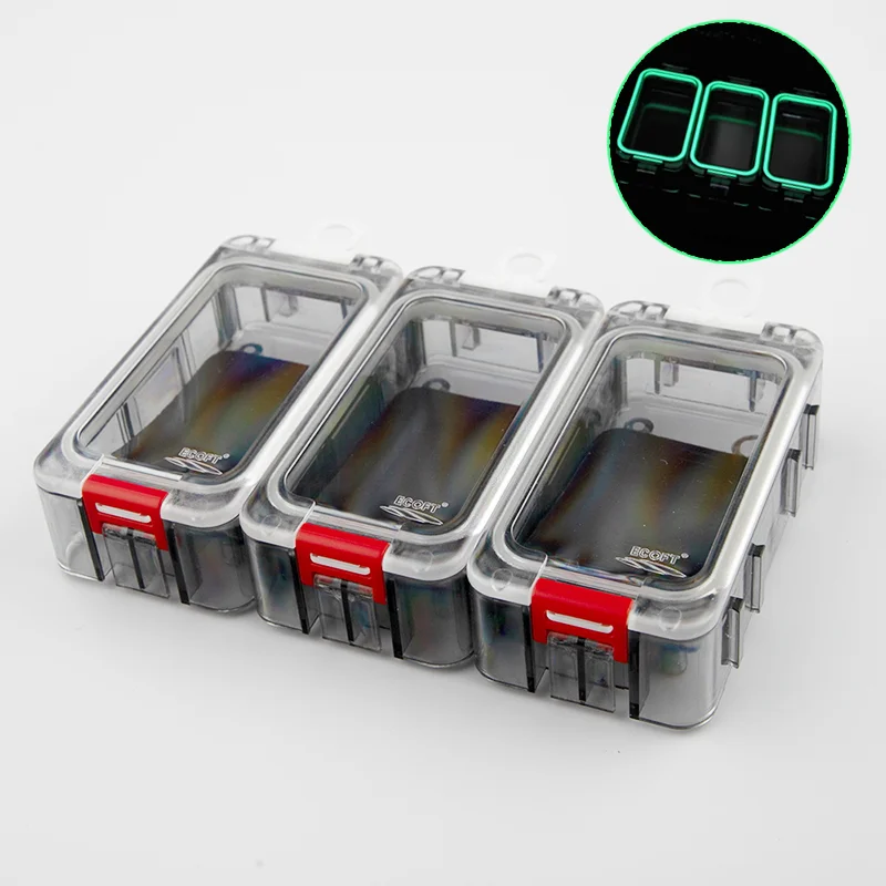 3pcs/set Freely Assemble Tackle Box Construction Box Strip Seal Luminous Waterproof Fishing Tackle Box V83