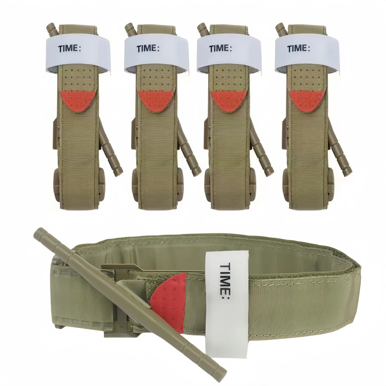 Tourniquet Kit Tactical Tourniquet 100% Composite Nylon Tactical Extremity Tourniquet for Outdoor First Aid Emergency Rescue IFAK Gear Hemostatic