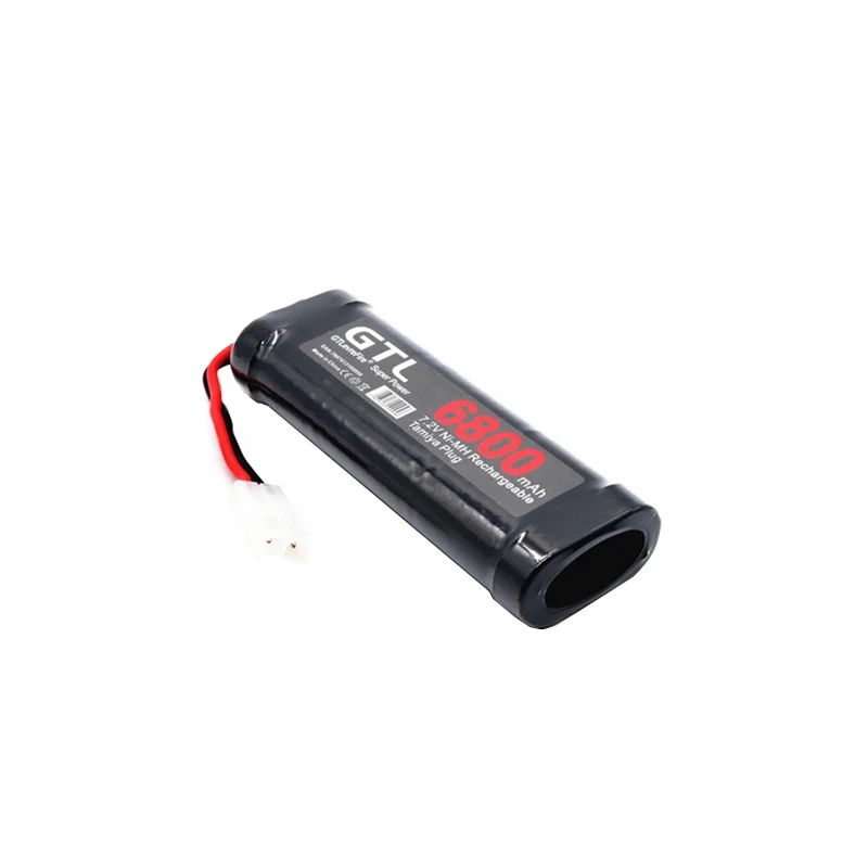 7.2V 6800mAh nickel hydrogen replacement RC battery with Tamiya discharge connector suitable for RC toy racing boats rechargeable battery battery replacement