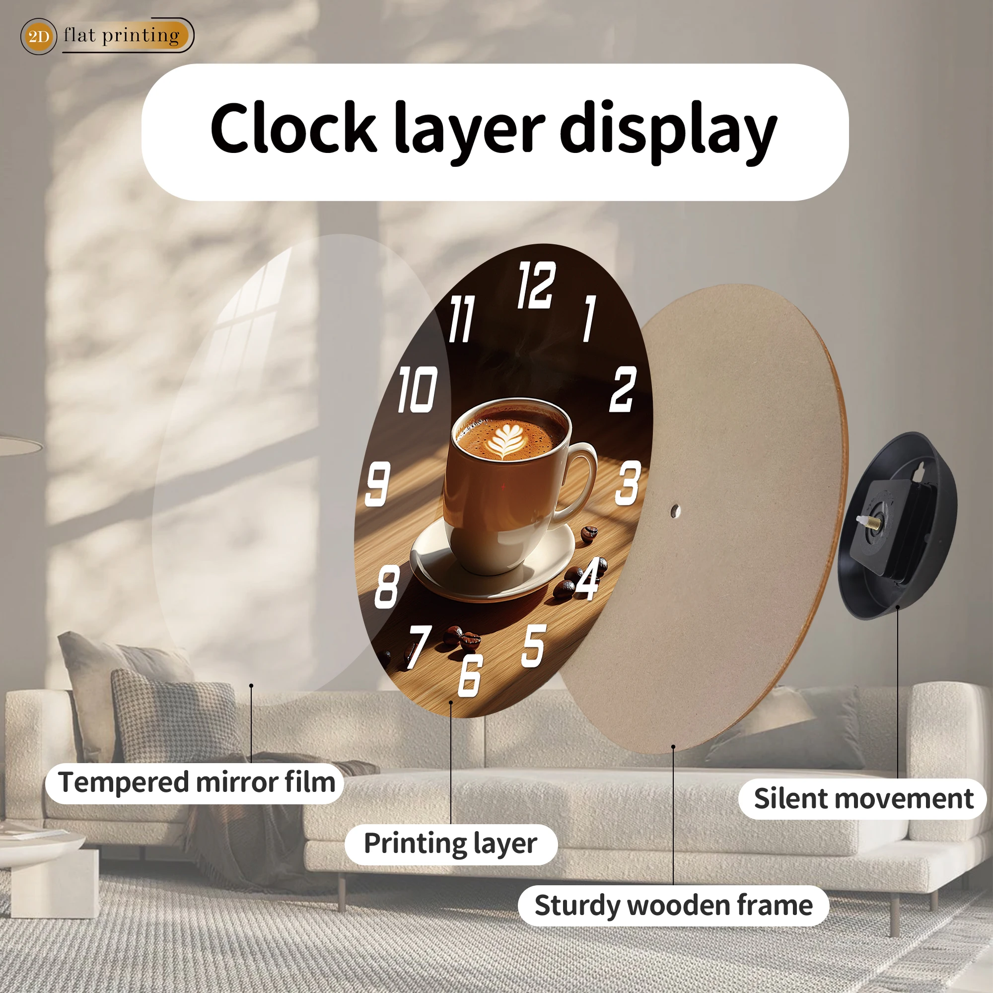 Coffee Cup Wall Clock 4