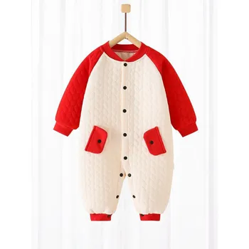 Soft Baby Girl Clothes Cotton Autumn and Winter Newborn Romper Cute Girls Bodysuits Warm Baby Boys Clothes Babies 0 to 12 Months 3