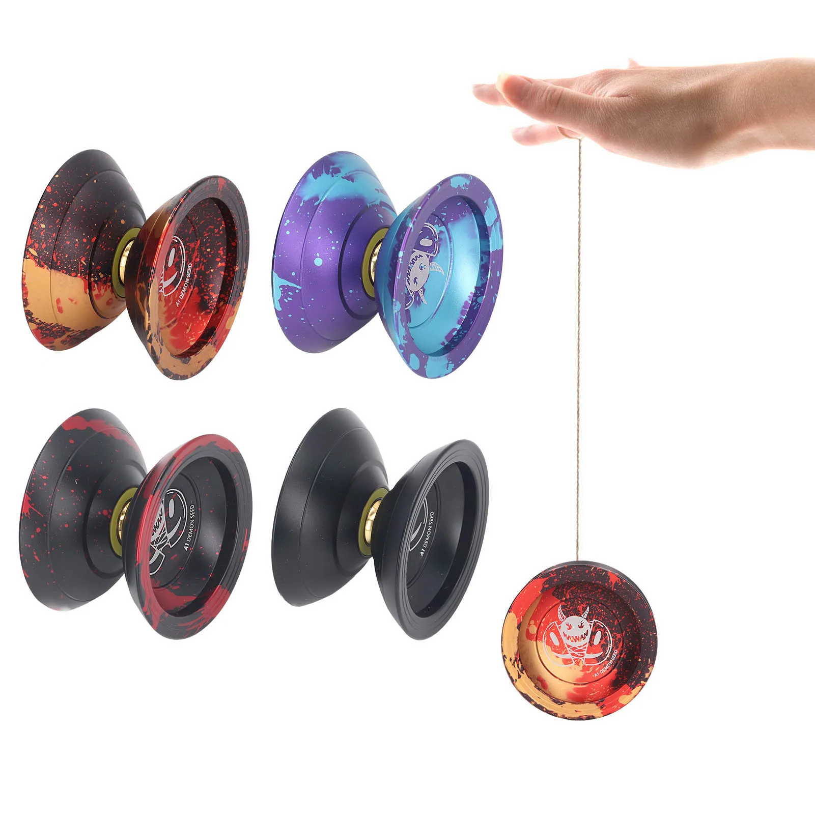 Children Yo Yo Toy 2 Rotate Modes String Trick Decompression Unresponsive Yoyo Bearing Ball