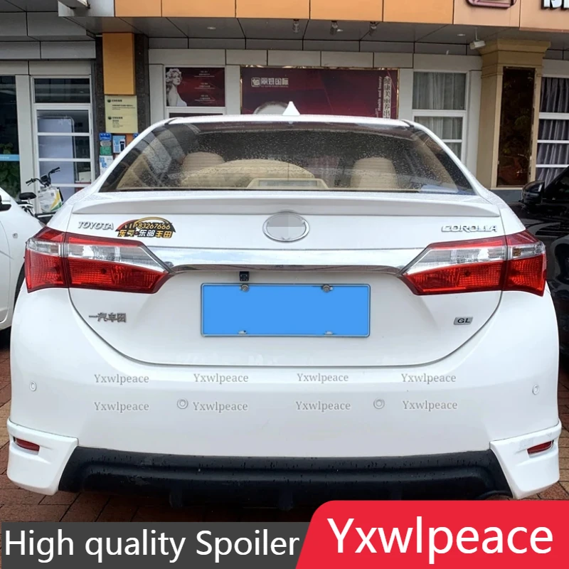 

For Toyota Corolla Trunk Spoiler 2014 2015 2016 2017 High Quality ABS Plastic Unpainted Color Rear Trunk Lip Wing
