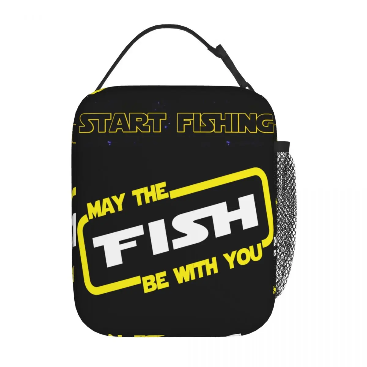 

Fisherman Gifts Fishing Theme Insulated Lunch Bag Love Fish Sport Lunch Container Portable Cooler Thermal Bento Box School