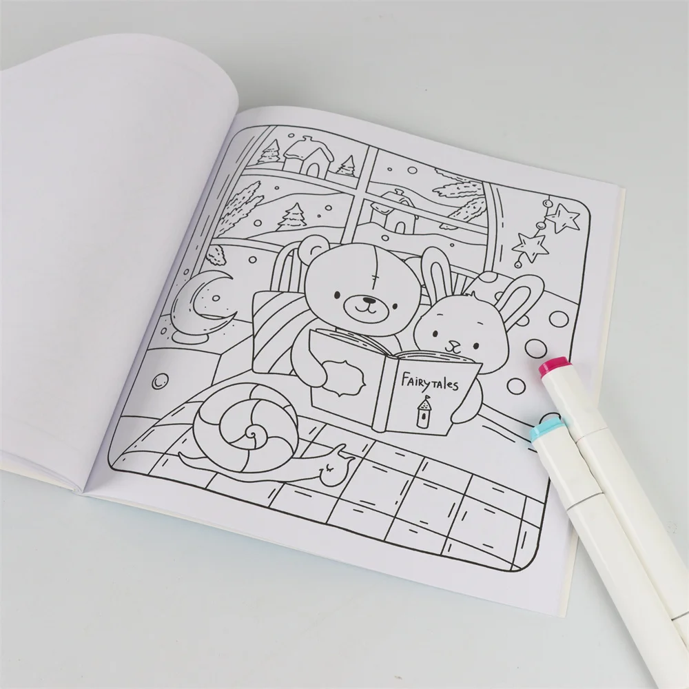 Christmsa Coloring Book CUTE&COZY  Coloring Book For Adults And Teens Featuring Adorable Creepy Creatures for Halloween Gifts 6