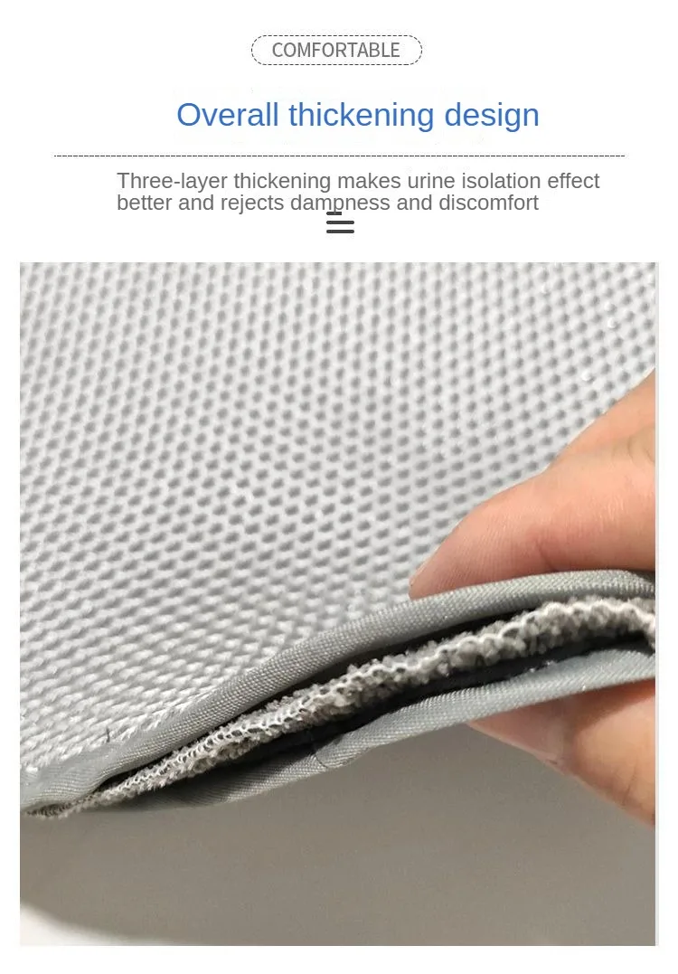 3D Mesh Waterproof Bed Pad - Washable Breathable Cool Quick-Drying - Absorbent Incontinence Care for Adults, Seniors & Children 6