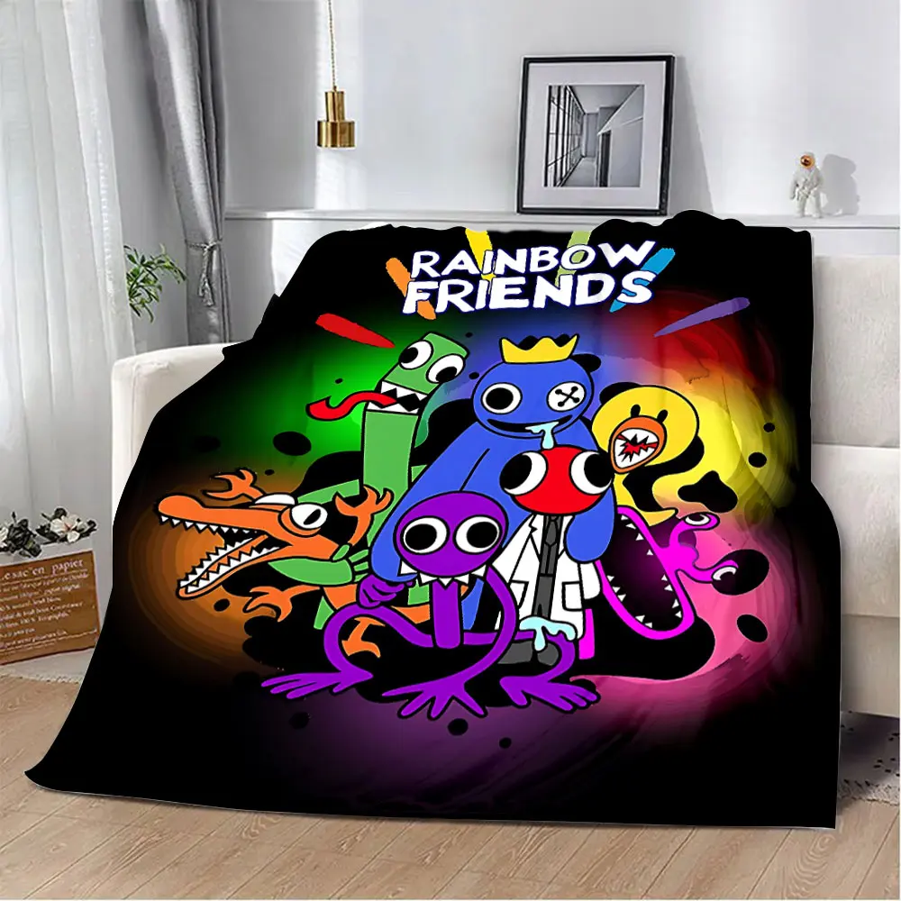 Game Rainbow Friends Printed Blanket Picnic Blankets Warm Blanket Soft and Comfortable Blanket Home Travel Birthday Gift 6