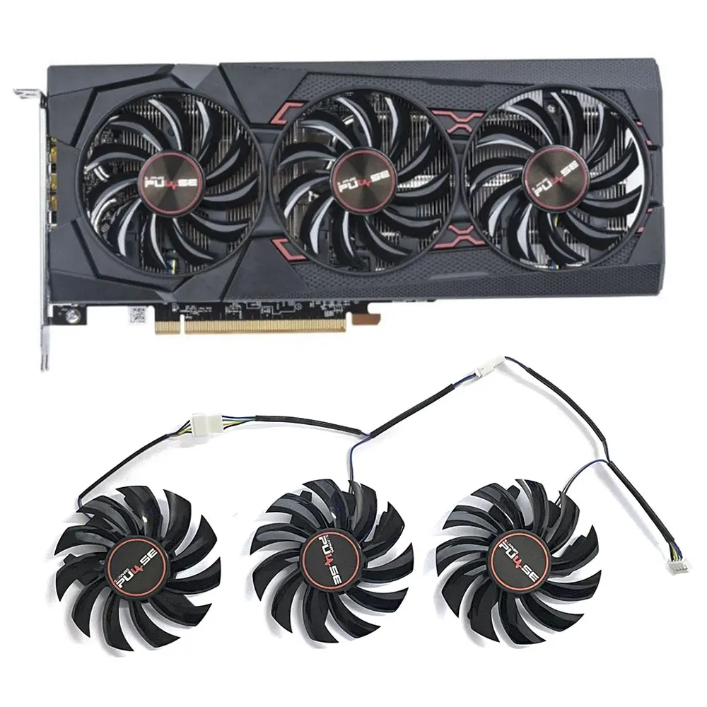 

Для Sapphire RX 5600 XT 6G D6 Platinum Edition Professional OC GPU охлаждающий вентилятор FDC10H12D9-C 75 мм 4-pin DC 12V 0.35A