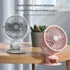 Electric Mini Hand Clip Fan USB Rechargeable Table Fan Clip-on Type Portable Mini Desk fans Air Conditioner Hanging Fan Bedroom 1