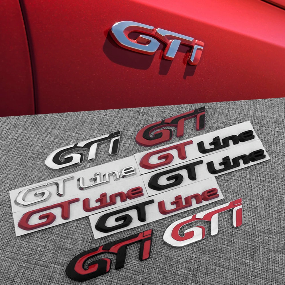 

For Peugeot GT 308 306 106 206 205 208 307 3008 207 508 2008 5008 GTI GT line Logo 3D Car Sticker Metal Emblem Badge Decals