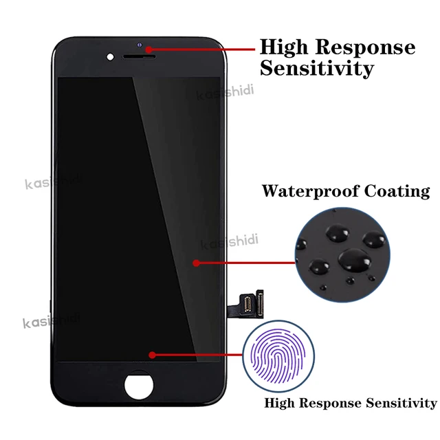 Display Sostituzione IPhone 7 4.7'' Nero - Schermo Touch Digitizer Con Kit Attrezzi E Protezione