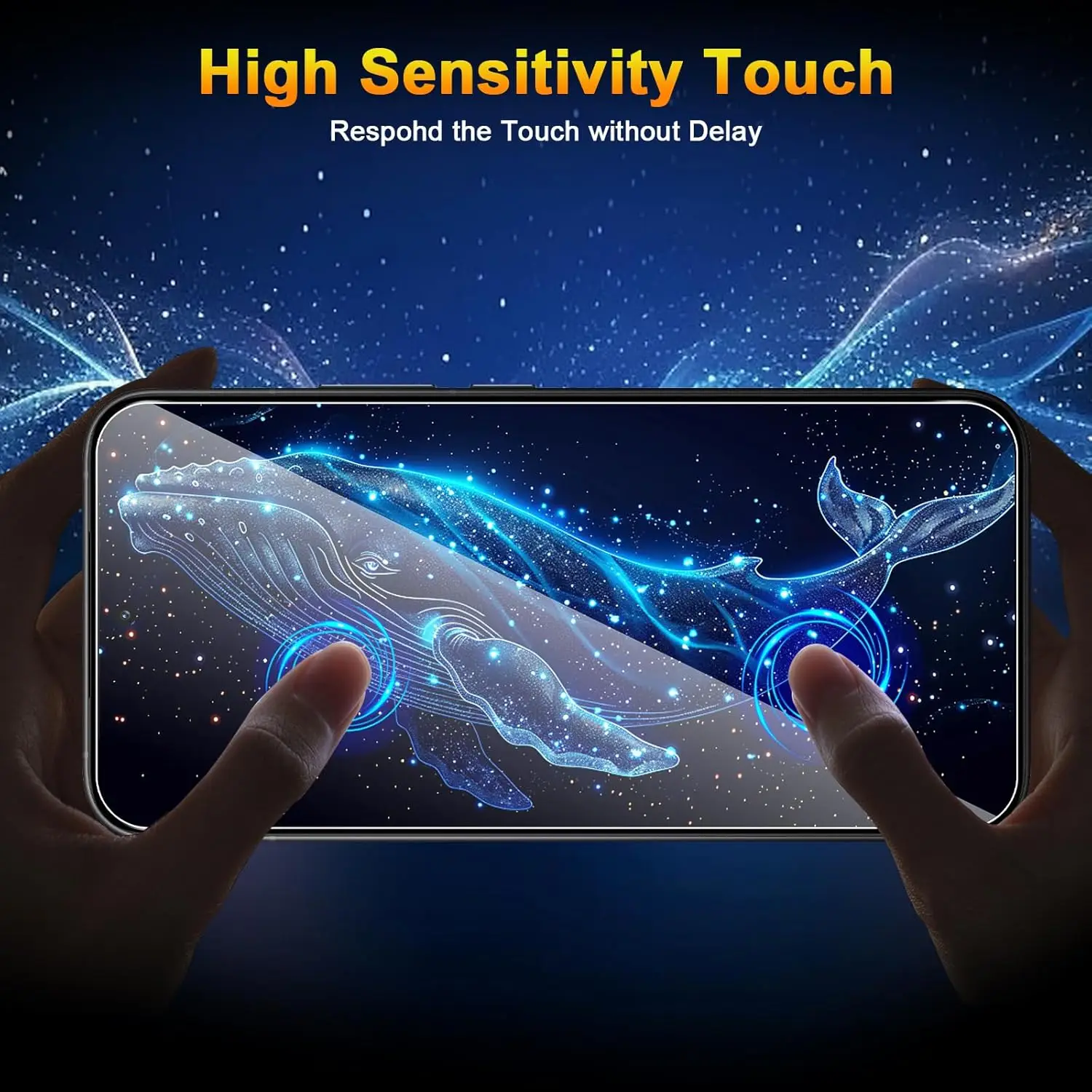 Enhanced Fingerprint Unlock HD Tempered Glass Screen Protector - 1-5PCS Pack