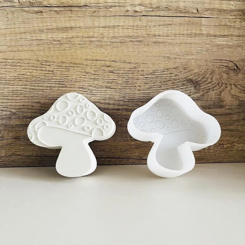 Creative Handmade Mushroom Car Mounted Silicone Molds Watermelon Fragrance Expanding Gypsum Mold Aromatherapy Candle Molds 2025