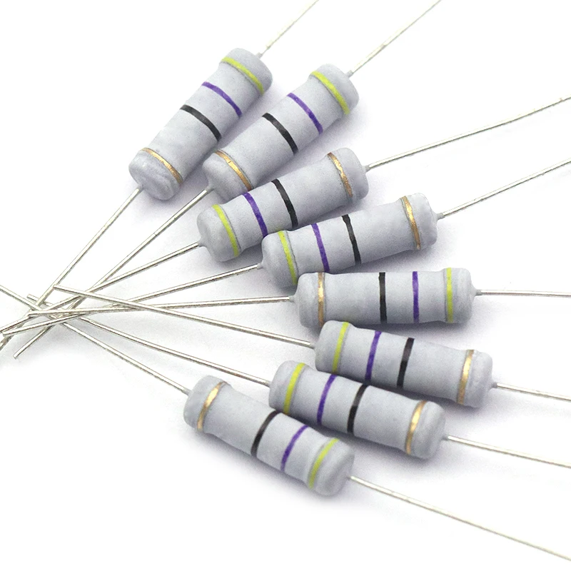 Resistencias De Película Metálica 12K Ohm - 50 Unidades, 1/2W, Tolerancia 1%, Ideales Para Proyectos Electrónicos DIY