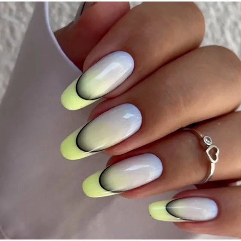 Gradient Color Line Design French Nail Art Stickers Self-adhesive Ail Tips Guides For Diy Decoration Stencil Tools nail stickers nail art tools nail decals