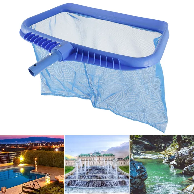 Szökőkút Gereblye Mélytáskás Medence Gerinc Úszó Levél Skimmer Nettó Finom Háló Táska Fogó Úszómedence Rake - Image 3